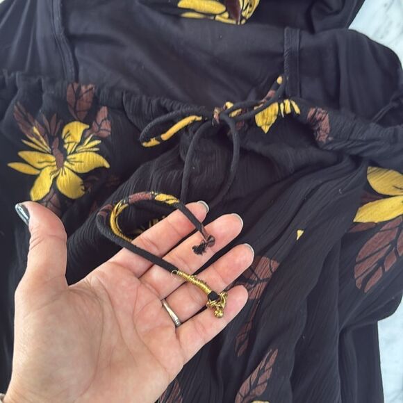 Free People Sunflower Maxi Dress Sz M - Picture 11 of 13